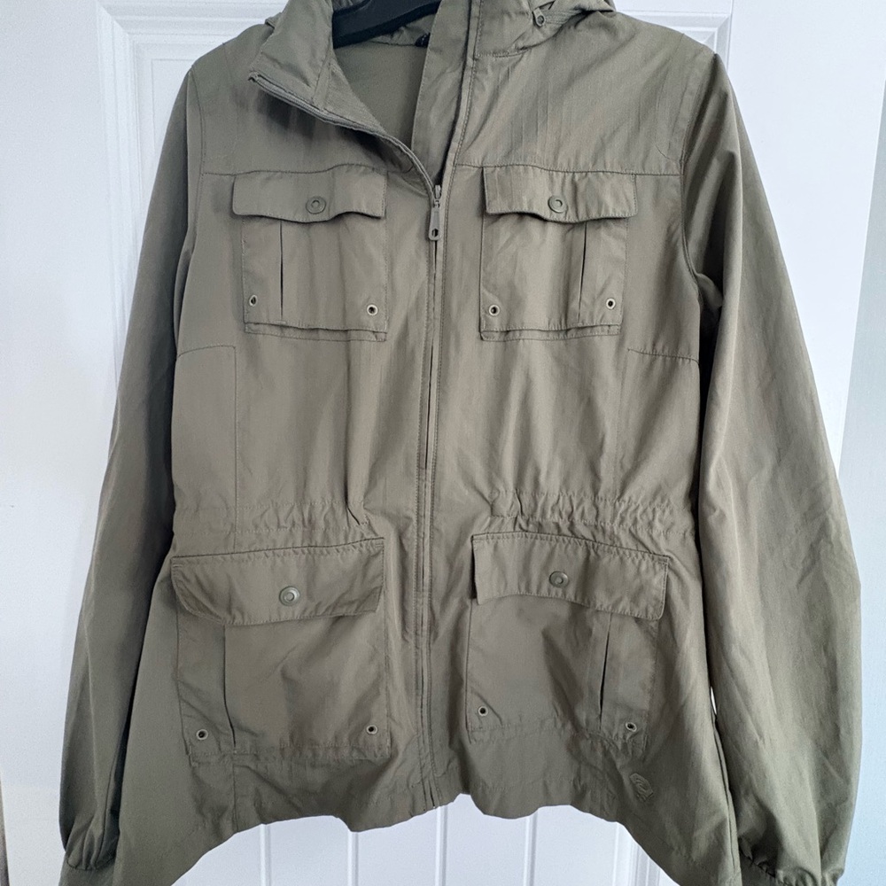 Ladies Mountain Hardware Lightweight Hooded Jacket - Olive